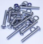 Land Rover Defender Safari Rear Door Bolts & Washers All Stainless Steel + Copper Grease