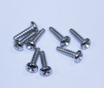 Land Rover Defender 110 & 90 Series 3 Front / Rear Light & Indicator Lens Screws x 8 in Stainless Steel